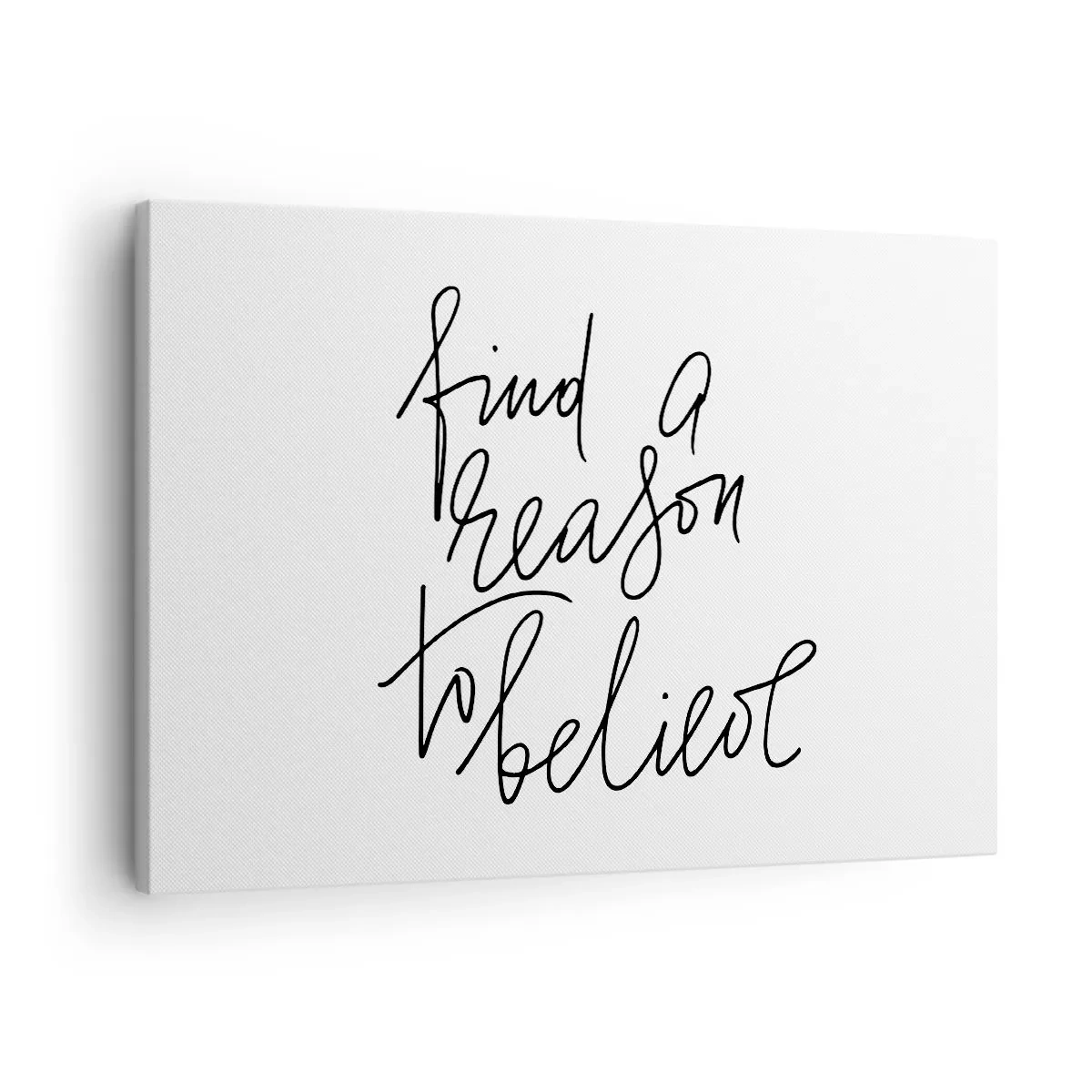 Obraz na płótnie - Motywujący cytat w minimalistycznym stylu - 70x50cm - To możliwe - Nowoczesna dekoracja ścienna do salonu i sypialni ARTTOR