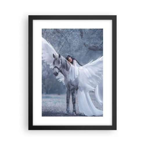 Plakat w czarnej ramie - Natchniona chwila - 30x40 cm