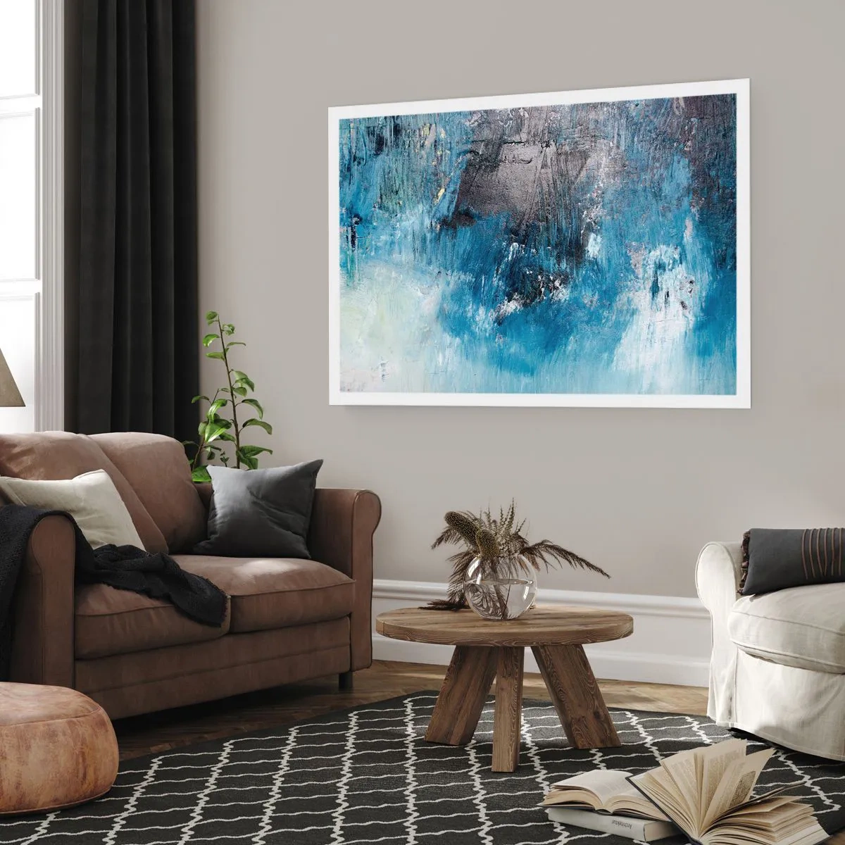 Plakat - Błękitna rapsodia - 70x50 cm