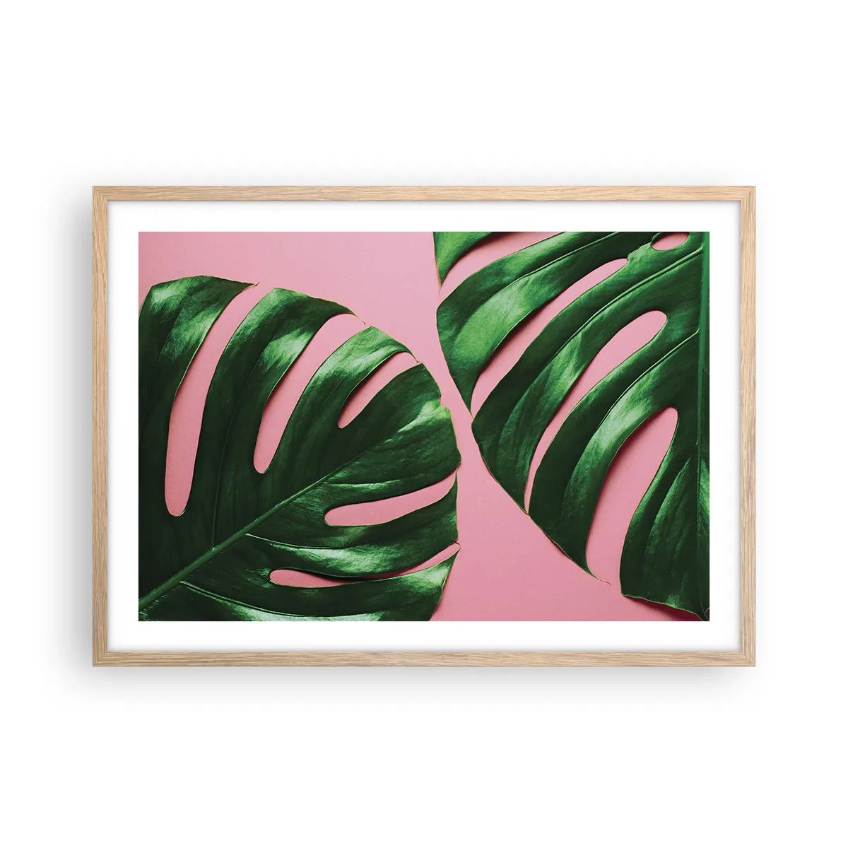 Plakat w ramie jasny dąb - Zielone rendez-vous - 70x50 cm