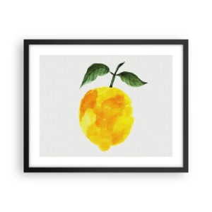 Plakat w czarnej ramie - Jak poznać smak słońca - 50x40 cm