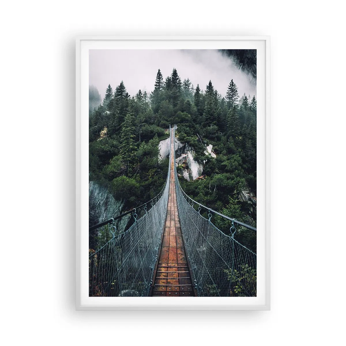 Plakat w białej ramie - Tylko dla orłów - 70x100 cm