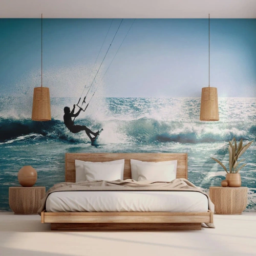 Fototapeta Samoprzylepna Deluxe Sticker - Daj się ponieść - Sport, Kitesurfing, Morze - 300x210 cm
