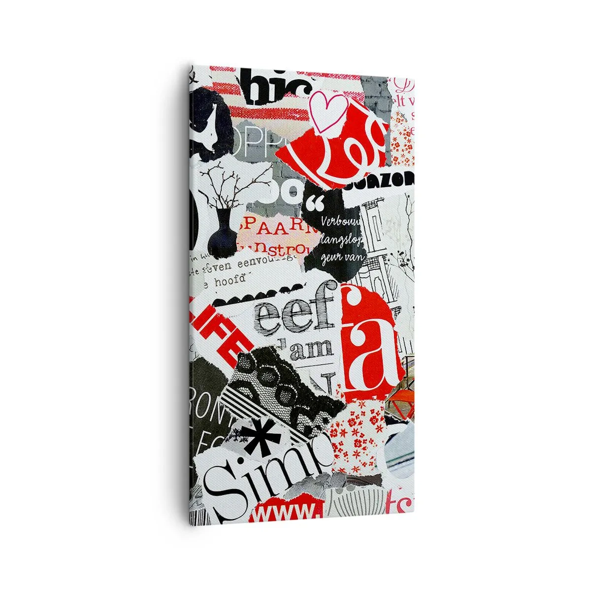 Obraz na płótnie - Hipsterski kolaż - 55x100 cm