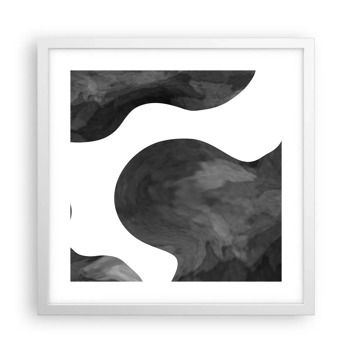 Plakat w białej ramie - Droga Mleczna - 40x40 cm