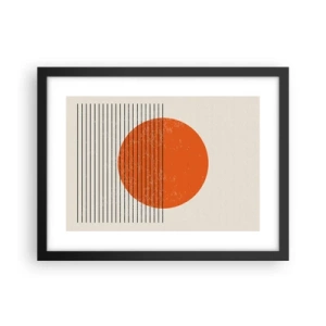 Plakat w czarnej ramie - Zawsze słońce - 40x30 cm