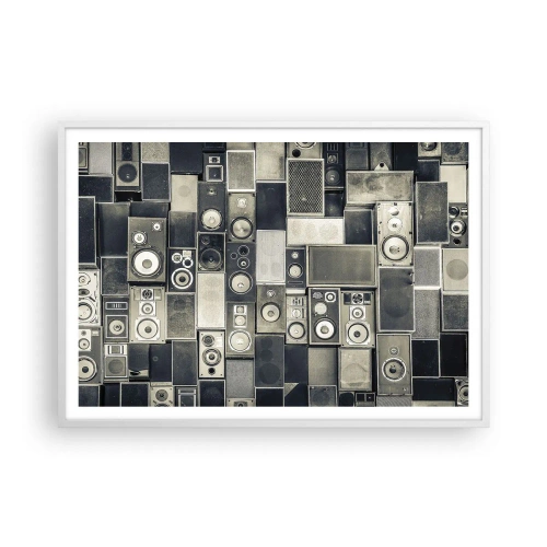 Plakat w białej ramie - I wszystko gra - 100x70 cm