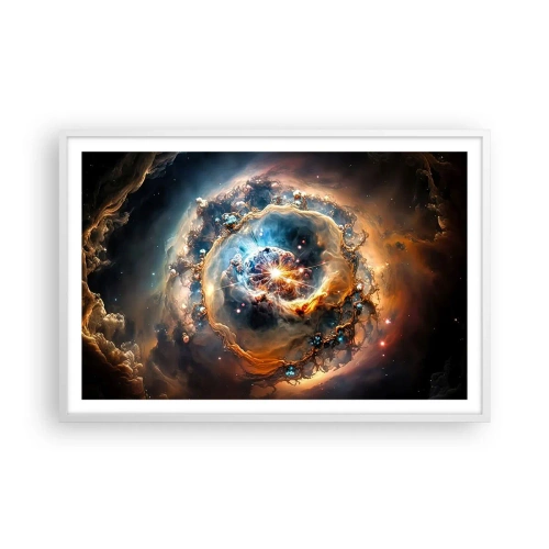 Plakat w białej ramie - Początek - 91x61 cm