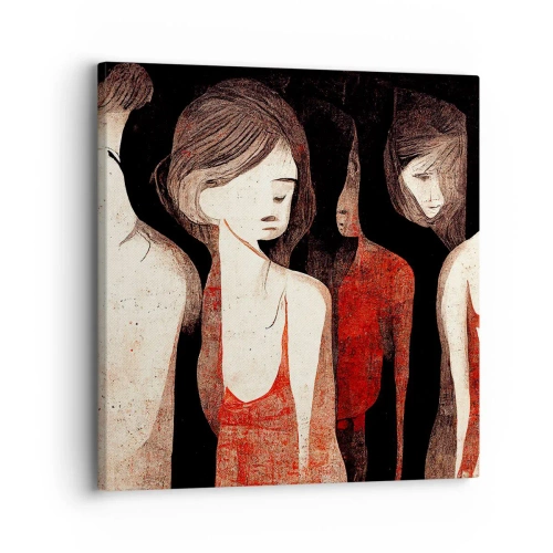 Obraz na płótnie - Madonny z ciemności - 30x30 cm