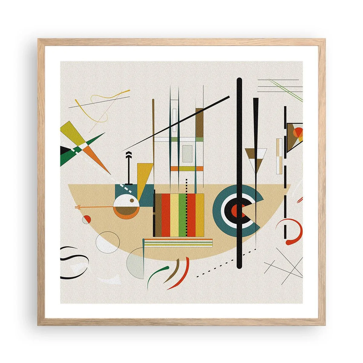 Plakat w ramie jasny dąb - I świat się śmieje - 60x60 cm