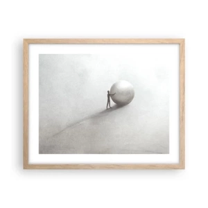 Plakat w ramie jasny dąb - Gra życia - 50x40 cm