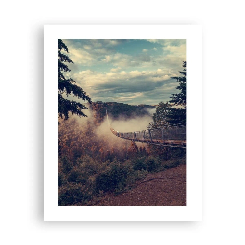 Plakat - Nad jesiennym lasem - 40x50 cm