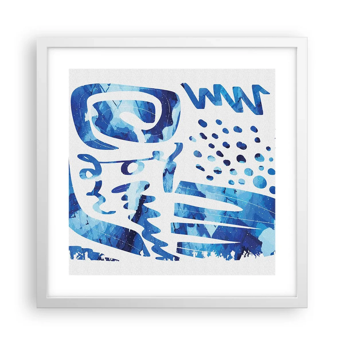 Plakat w białej ramie - Powrót do korzeni - 40x40 cm