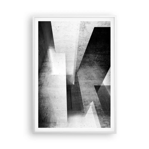Plakat w białej ramie - Struktura przestrzeni - 70x100 cm