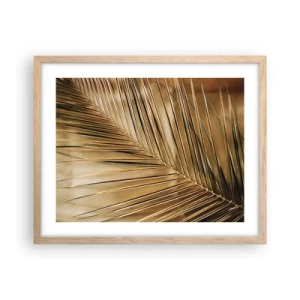 Plakat w ramie jasny dąb - Naturalna kolumnada - 50x40 cm