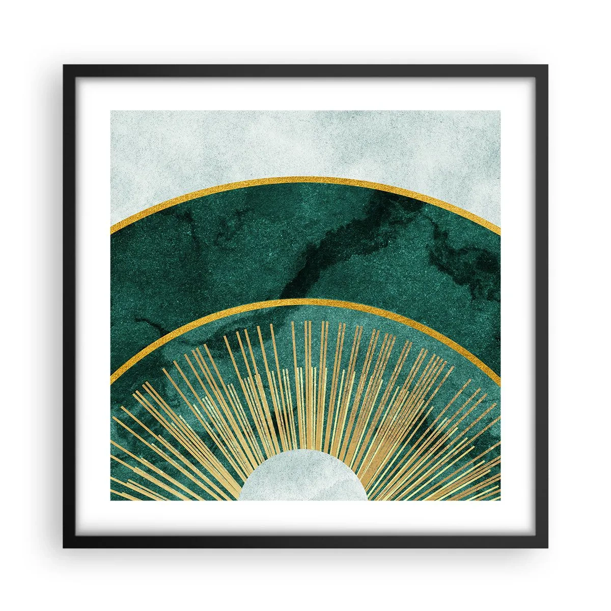 Plakat w czarnej ramie - Inny układ słoneczny - 50x50 cm