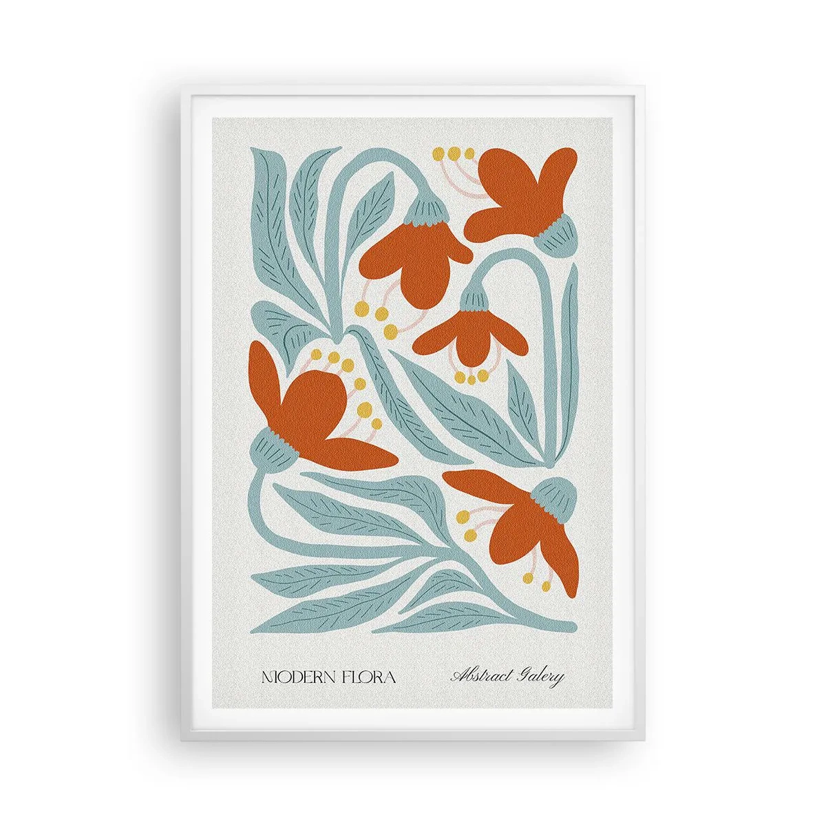 Plakat w białej ramie - Ku ziemi, ku słońcu - 70x100 cm