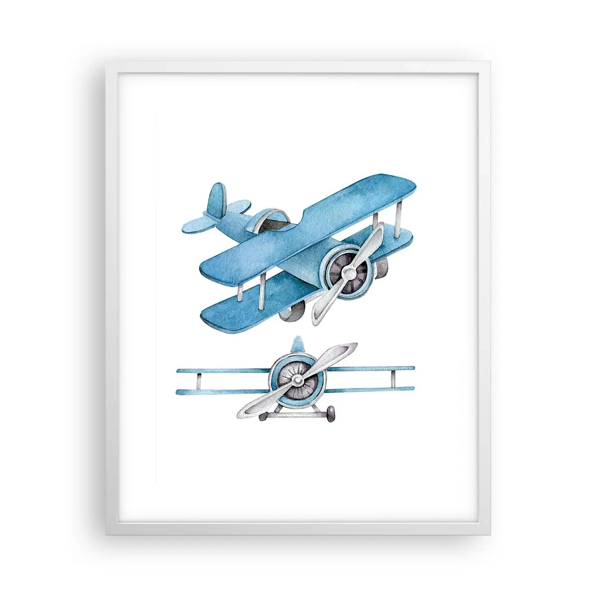 Plakat w białej ramie - Urodzony zwycięzca - 40x50 cm