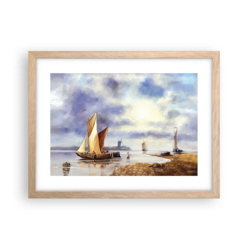 Plakat w ramie jasny dąb - Powrót żeglarzy - 40x30 cm