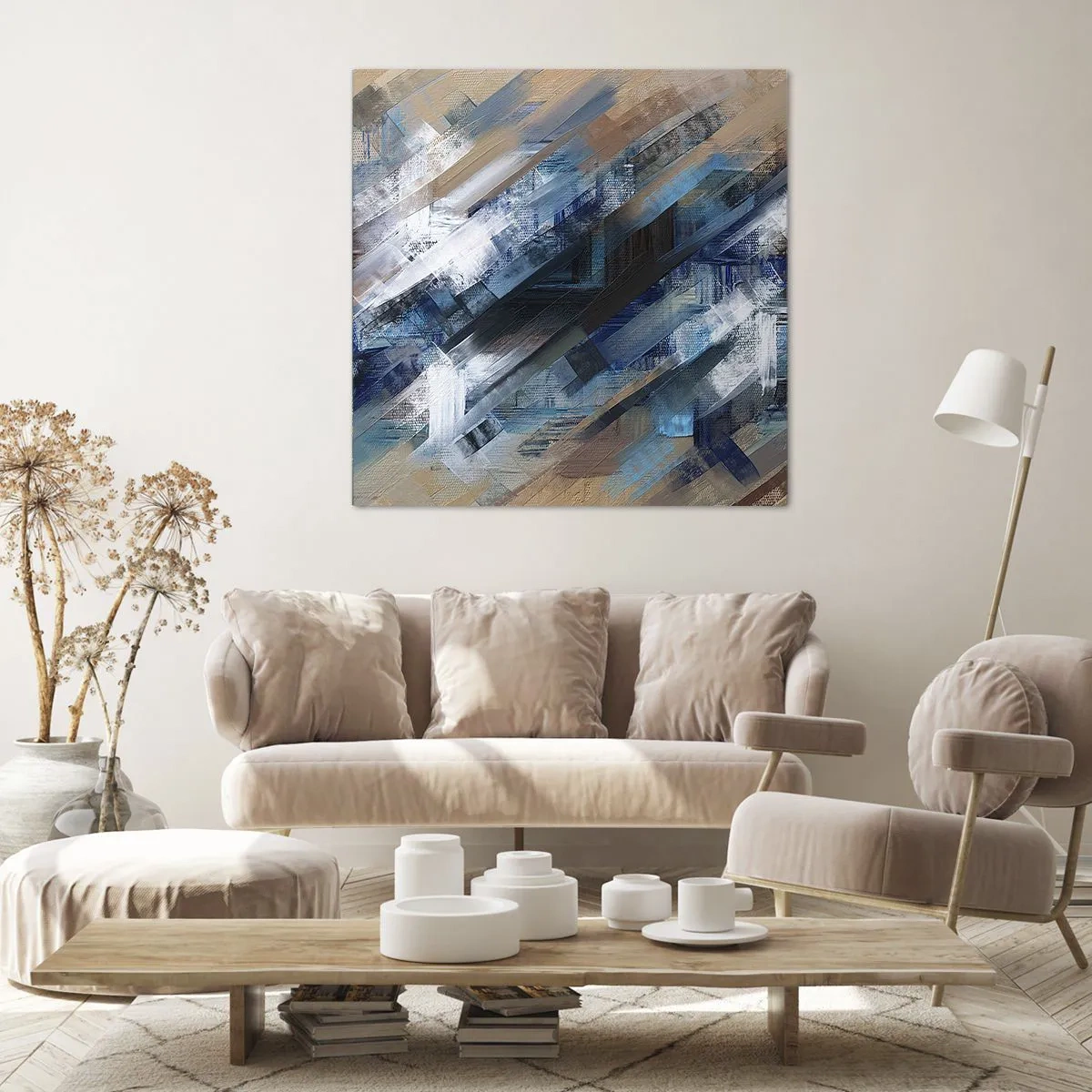 Obraz na płótnie - Po błękitnym skosie - 60x60 cm