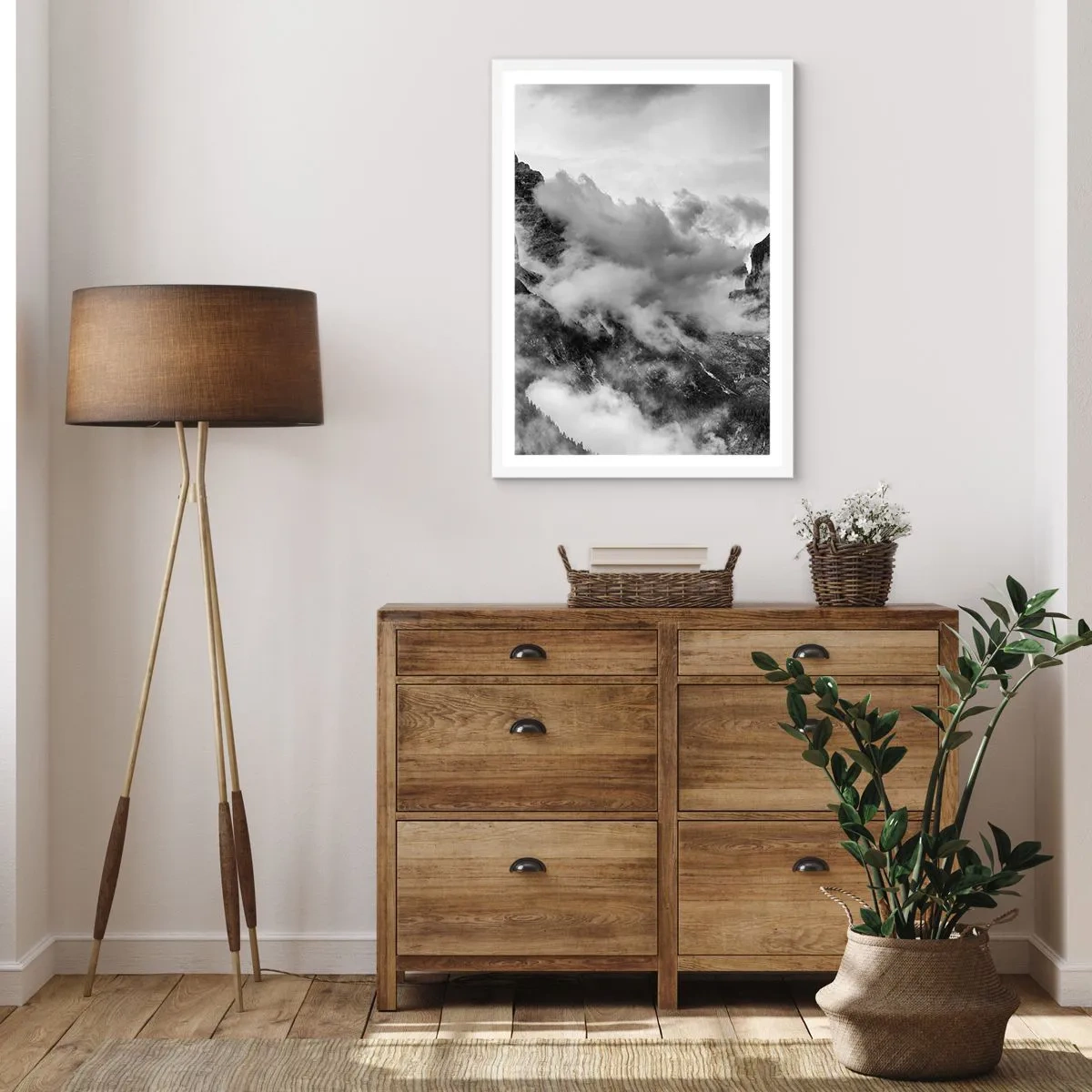 Plakat w białej ramie - Piękne i okrutne - 50x70 cm