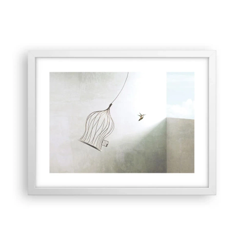 Plakat w białej ramie - W swoim żywiole - 40x30 cm