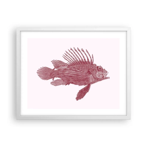Plakat w białej ramie - Mieszkanka egzotycznych wód - 50x40 cm