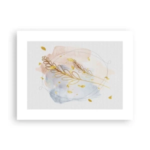 Plakat - Złoty podmuch - 40x30 cm