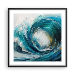 Plakat w czarnej ramie - Morski portal - 50x50 cm