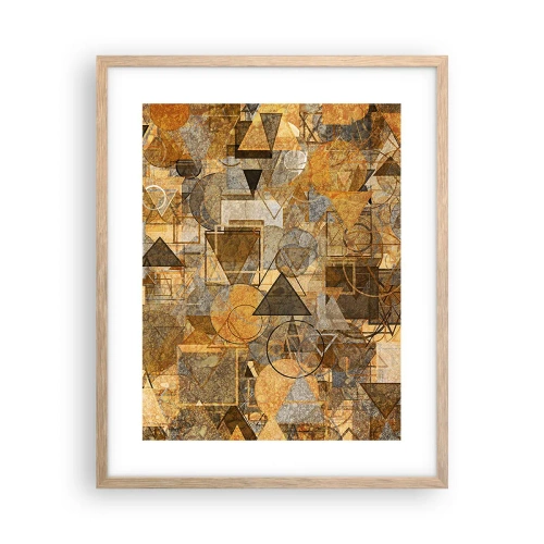 Plakat w ramie jasny dąb - Świat ujęty w formę - 40x50 cm