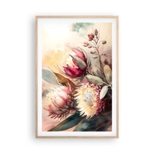 Plakat w ramie jasny dąb - Z profilu i en face - 61x91 cm