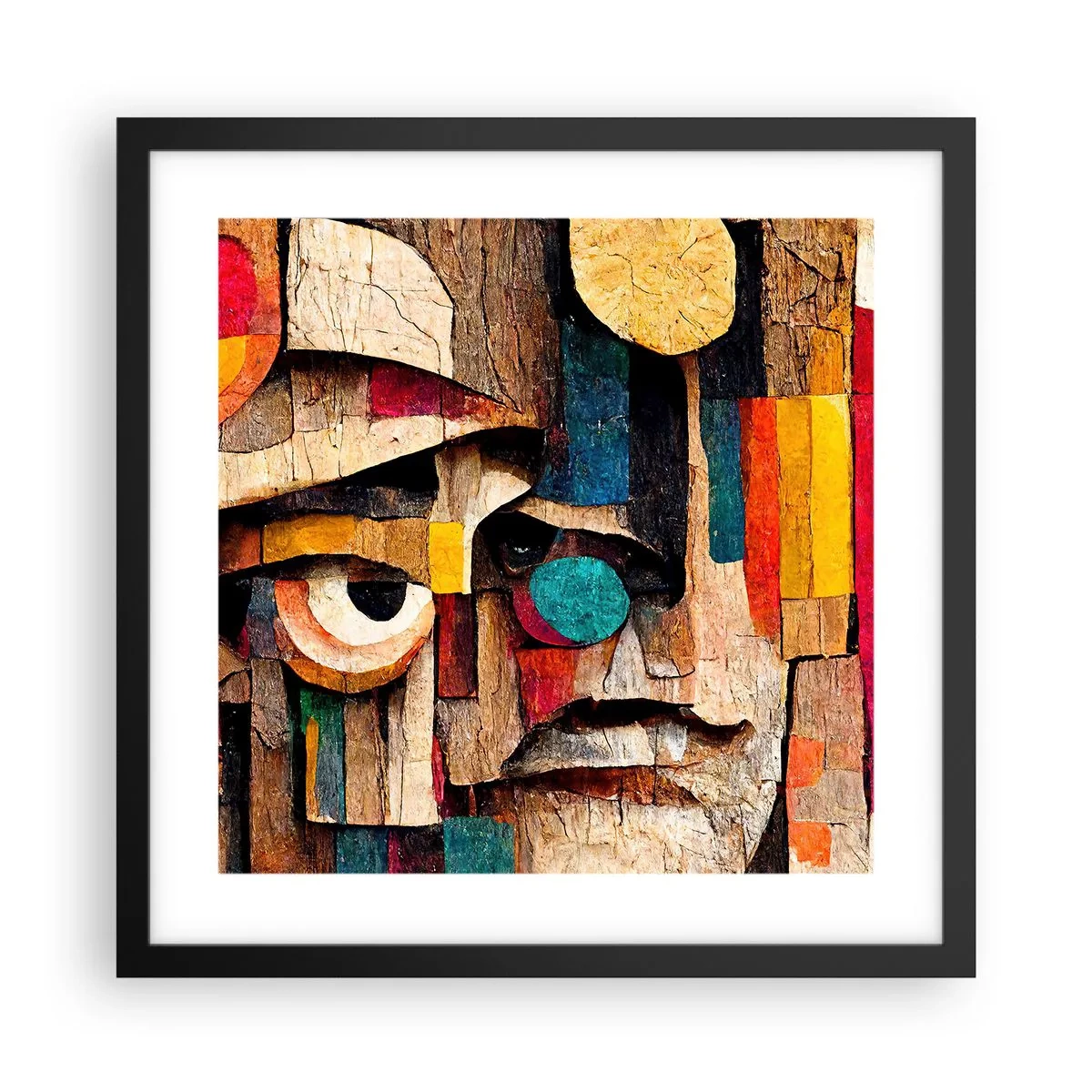 Plakat w czarnej ramie - Widzę cię… - 40x40 cm