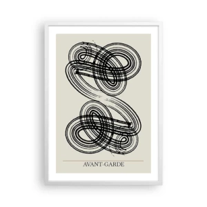 Plakat w białej ramie - Wyszło spontanicznie - 50x70 cm