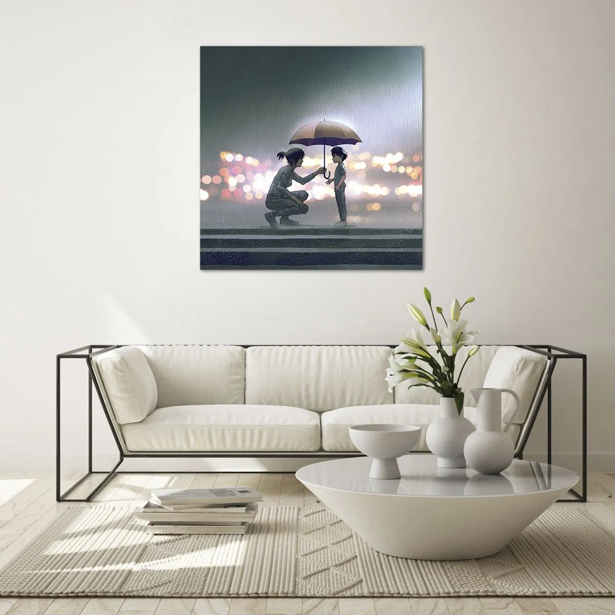 Obraz na szkle - I już jest wszystko dobrze - 70x70 cm