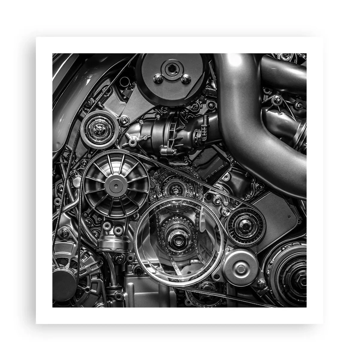 Plakat - Poezja mechaniki - 60x60 cm