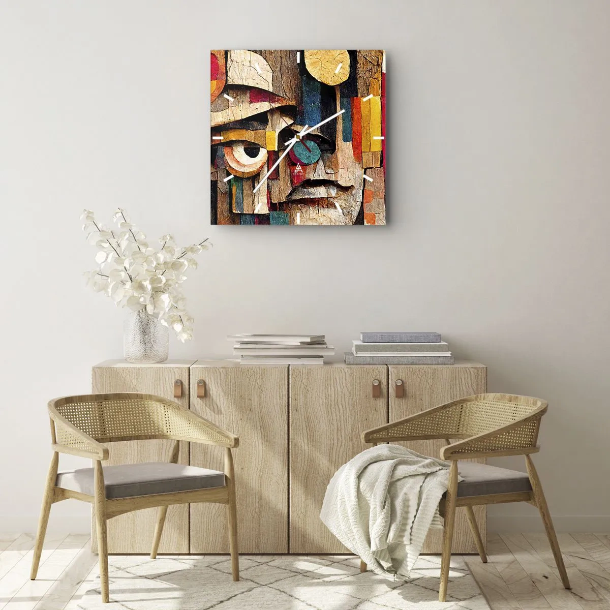 Zegar ścienny - Widzę cię… - 40x40 cm