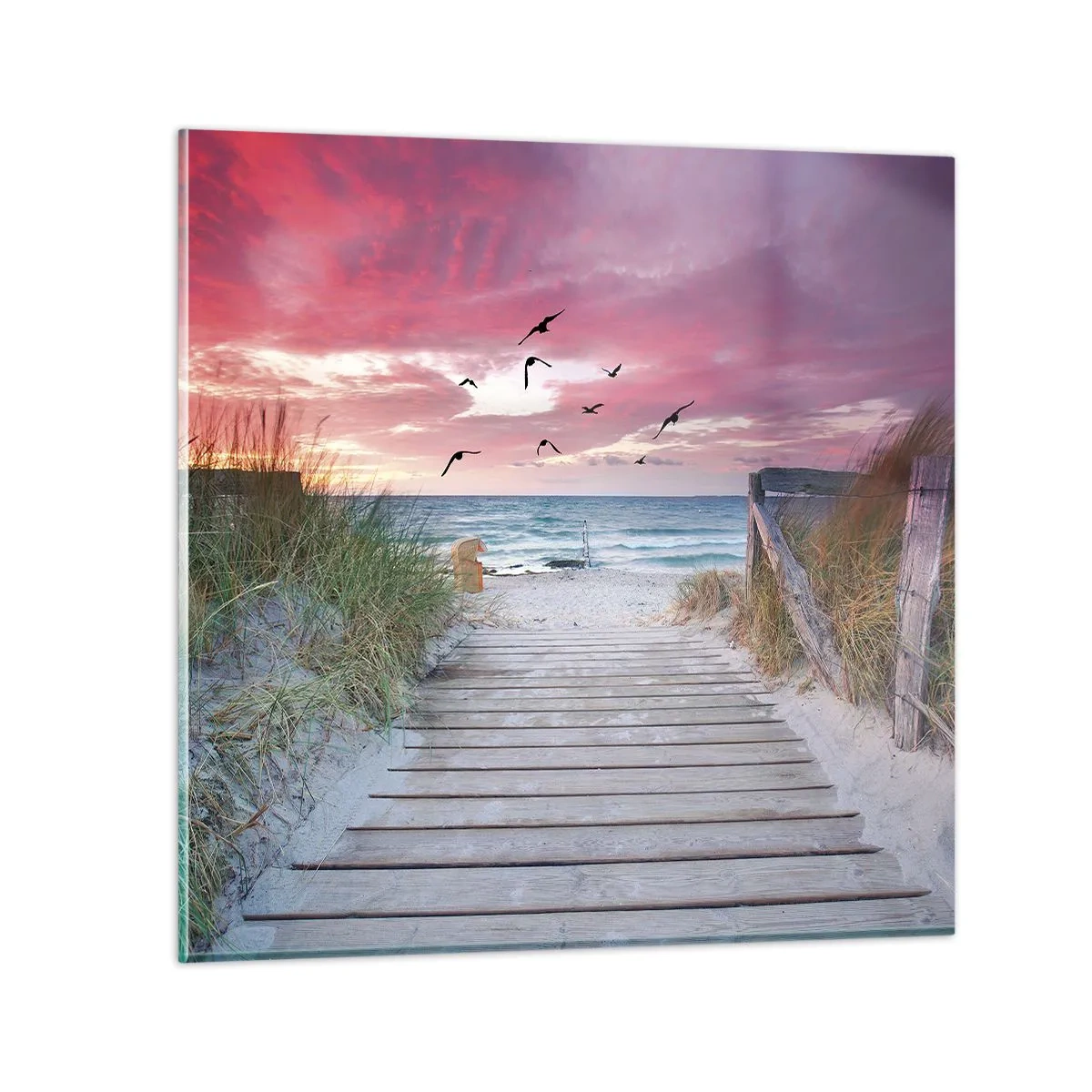 Obraz na szkle - Bałtycka impresja - 60x60 cm