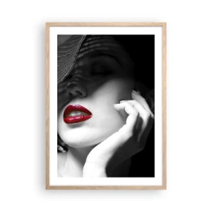 Plakat w ramie jasny dąb - Studium w szkarłacie - 50x70 cm