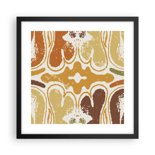 Plakat w czarnej ramie - Abstrakcja sentymentalna - 40x40 cm
