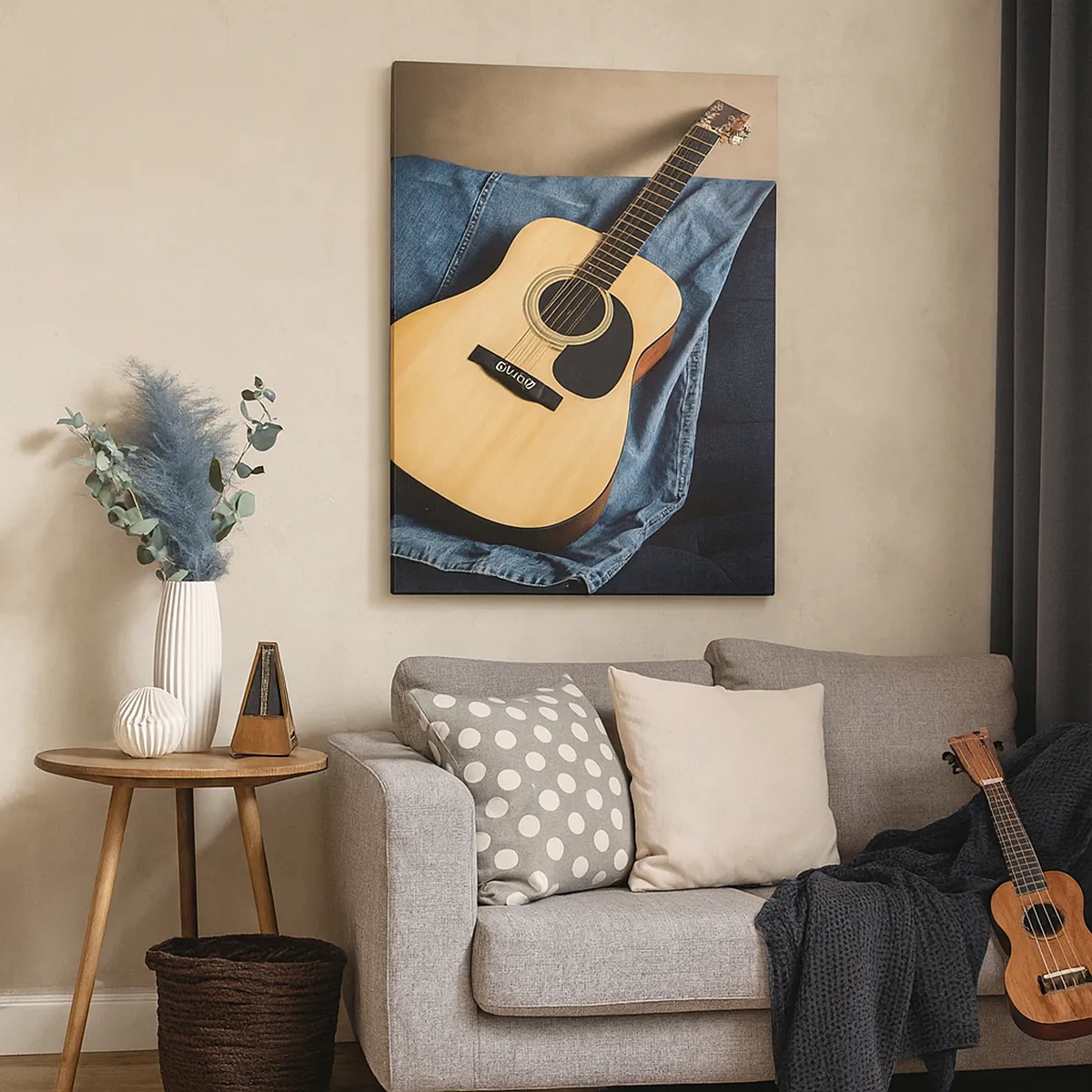 Obraz na płótnie - Świece, kadzidła i kwiaty w relaksacyjnej aranżacji - 50x70cm - Oczyścić umysł, uspokoić ciało - Nowoczesna dekoracja ścienna do salonu, kuchni i sypialni ARTTOR