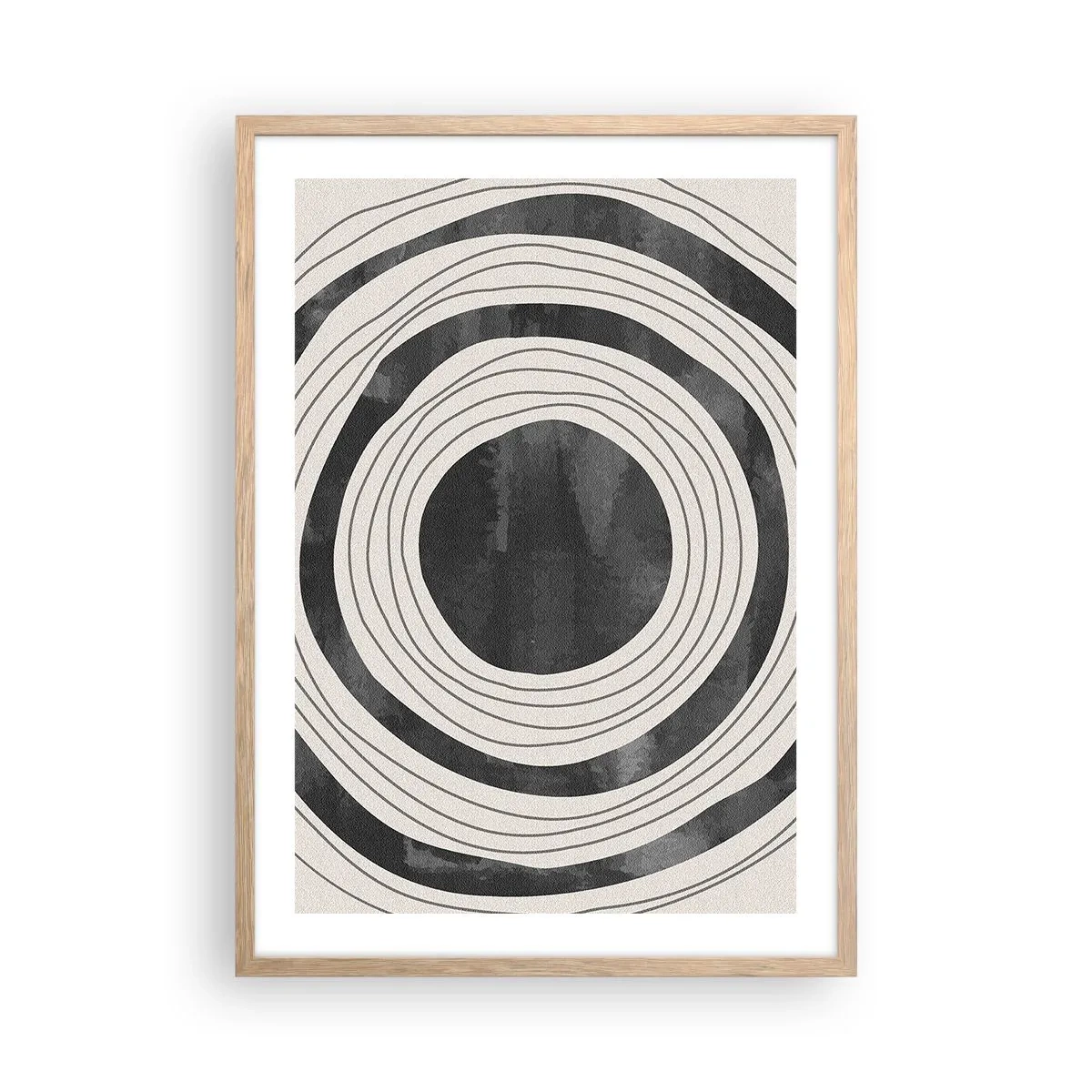 Plakat w ramie jasny dąb - W samo sedno - 50x70 cm