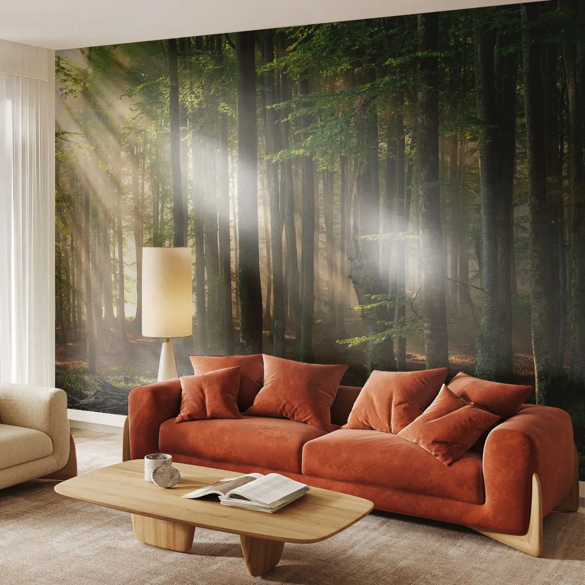 Fototapeta na wymiar Standard Eco - Rozpromieniony w wiosenny poranek - Krajobraz, Las, Park