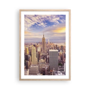 Plakat w ramie jasny dąb - Sięgnąć samych chmur - 50x70 cm