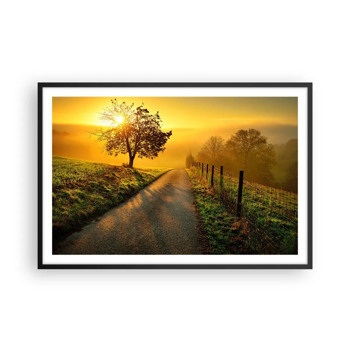 Plakat w czarnej ramie - Miodne popołudnie - 91x61 cm