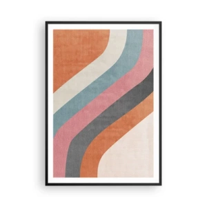 Plakat w czarnej ramie - Kompozycja diagonalna – ruch - 70x100 cm