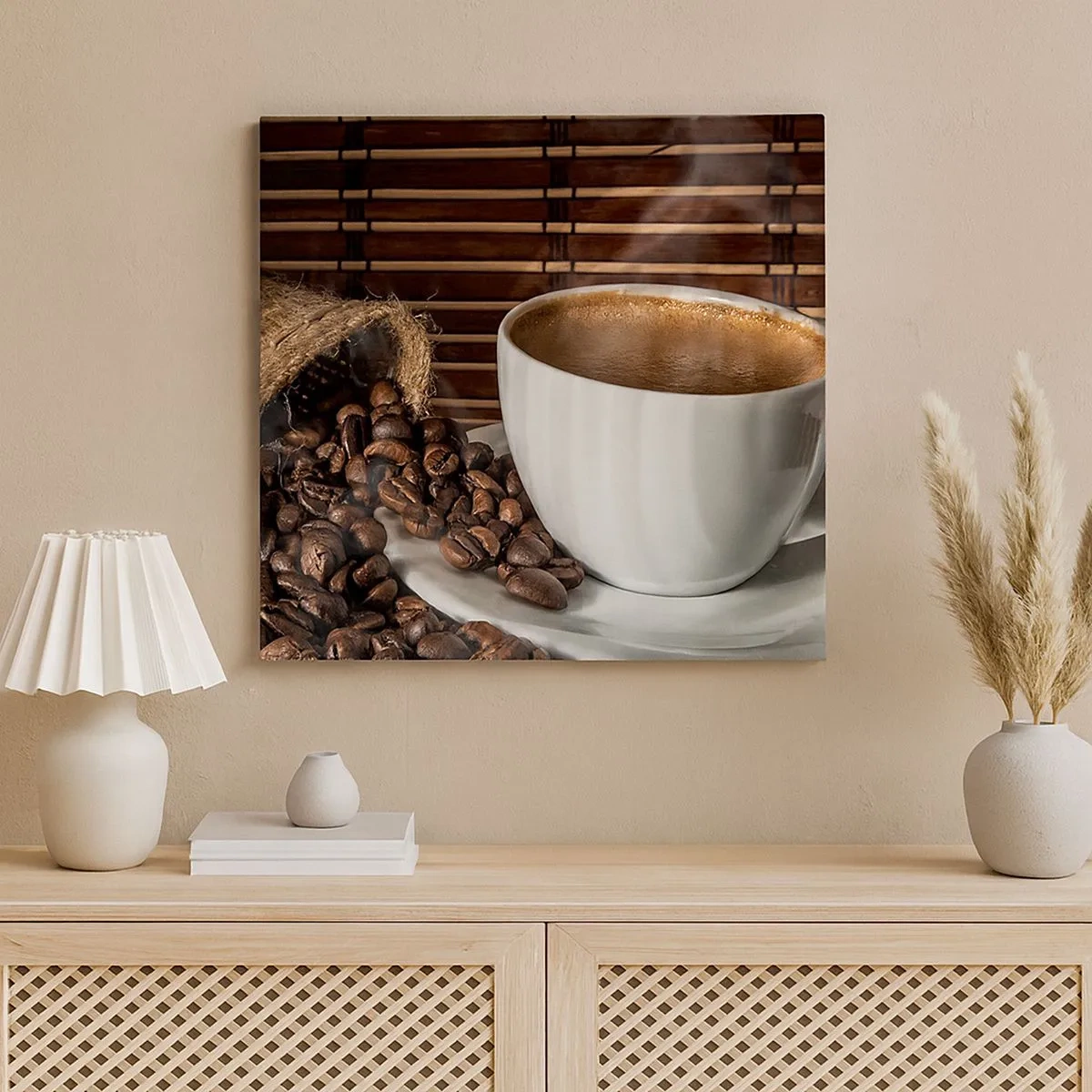 Obraz na płótnie - Czarność węgla, przejrzystość bursztynu - 30x30 cm