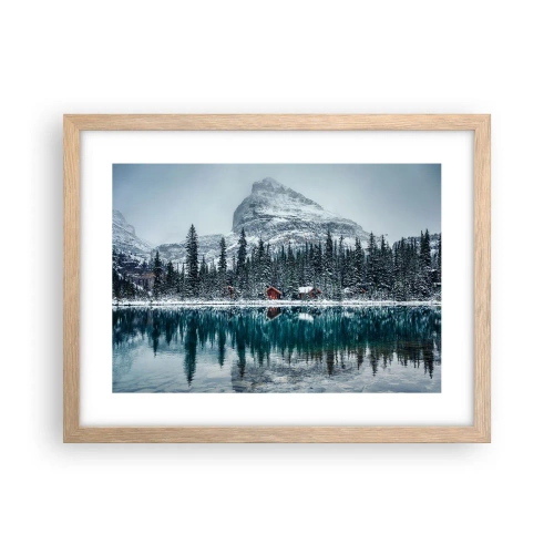 Plakat w ramie jasny dąb - Kanadyjskie zacisze - 40x30 cm