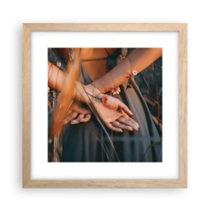 Plakat w ramie jasny dąb - Związana z naturą - 30x30 cm