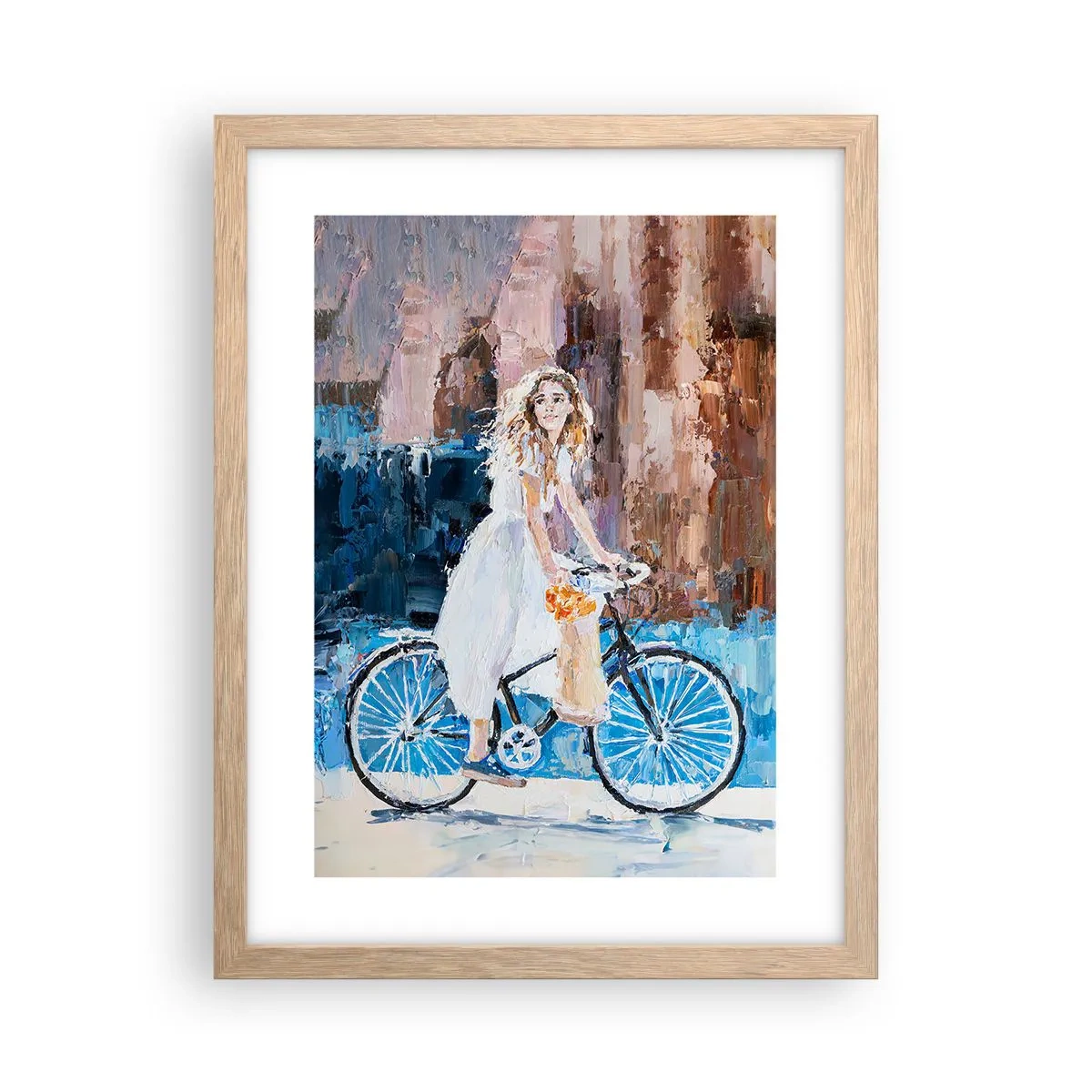 Plakat w ramie jasny dąb - Radość o poranku - 30x40 cm