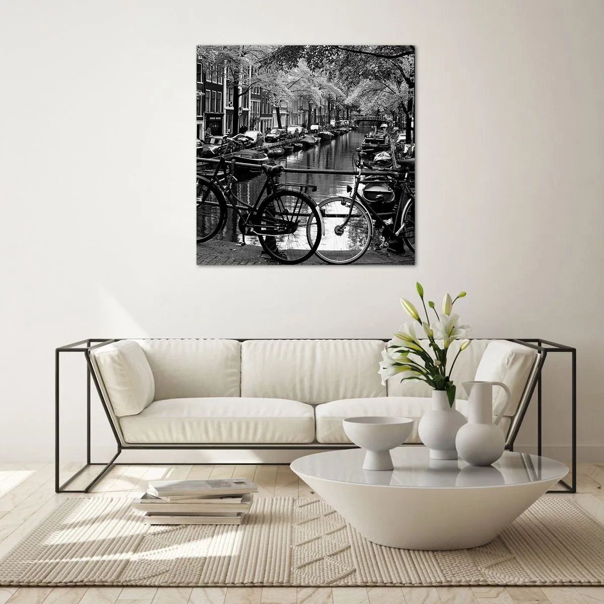 Obraz na szkle - Bardzo holenderski widok - 40x40 cm